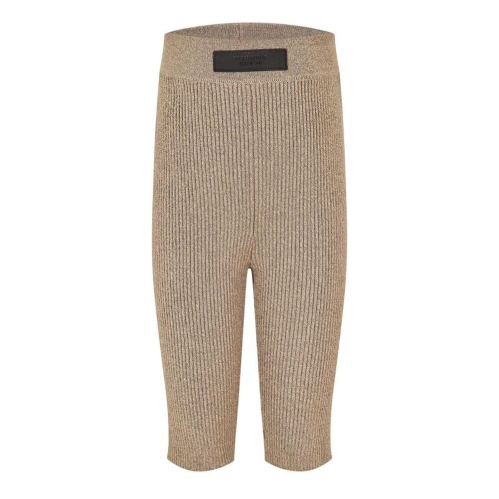 Fear Of God Essentials Womens/Ladies Ribbed Cycling Shorts / Heather Grey
